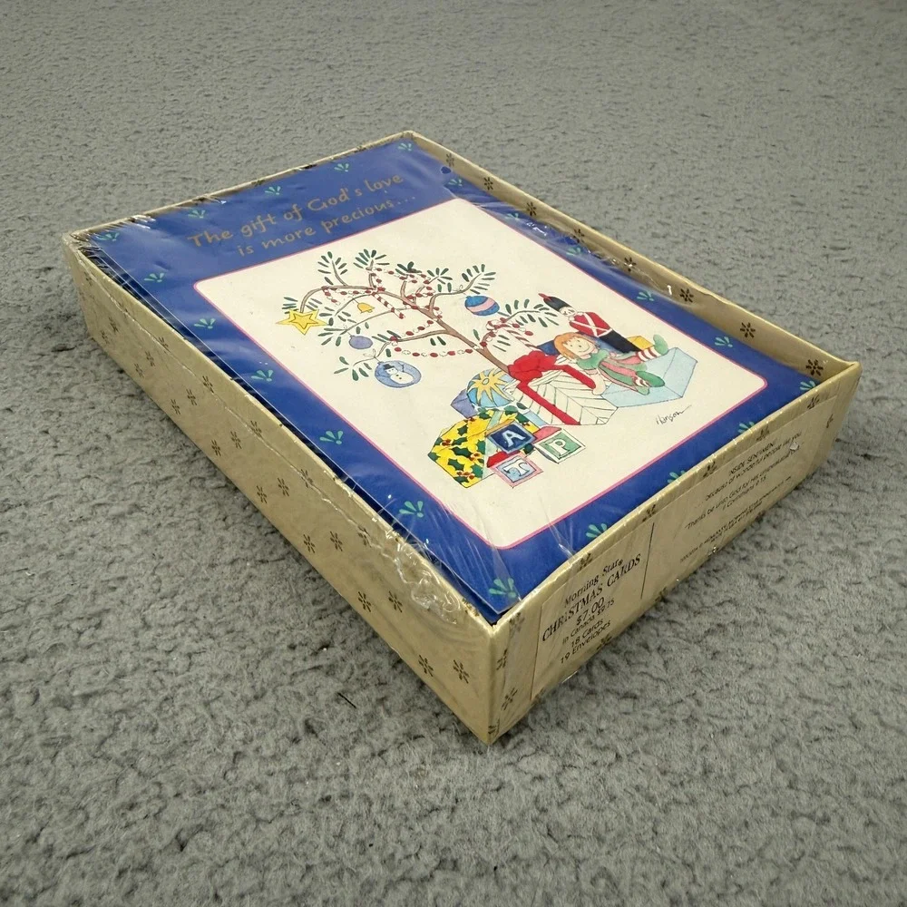 VTG‎ 1985 Morning Star Christmas Cards 18 Count Sealed Religious Christian NOS
